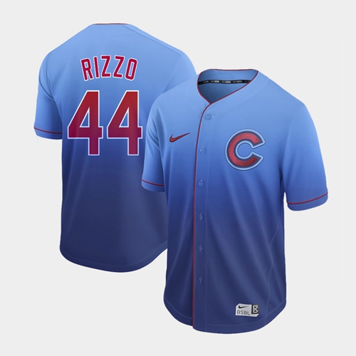 Nike Cubs #44 Anthony Rizzo Royal Fade Authentic Stitched MLB Jersey Nike Cubs #44 Anthony Rizzo Royal Fade Authentic Stitched MLB Jersey