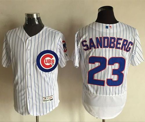 Cubs #23 Ryne Sandberg White Flexbase Authentic Collection Stitched MLB Jersey Cubs #23 Ryne Sandberg White Flexbase Authentic Collection Stitched MLB Jersey
