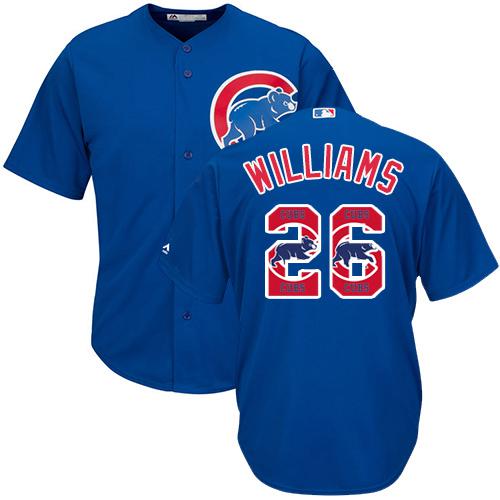 Cubs #26 Billy Williams Blue Team Logo Fashion Stitched MLB Jersey Cubs #26 Billy Williams Blue Team Logo Fashion Stitched MLB Jersey