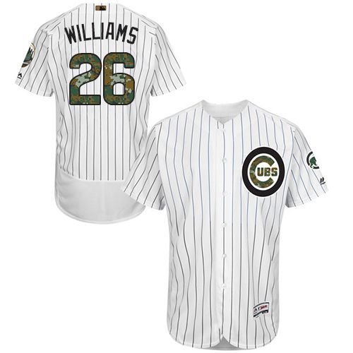 Cubs #26 Billy Williams White(Blue Strip) Flexbase Authentic Collection Memorial Day Stitched MLB Jersey Cubs #26 Billy Williams White(Blue Strip) Flexbase Authentic Collection Memorial Day Stitched MLB Jersey