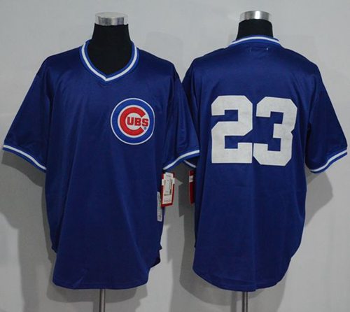 Mitchell And Ness 1984 BP Cubs #23 Ryne Sandberg Blue Throwback Stitched MLB Jersey Mitchell And Ness 1984 BP Cubs #23 Ryne Sandberg Blue Throwback Stitched MLB Jersey