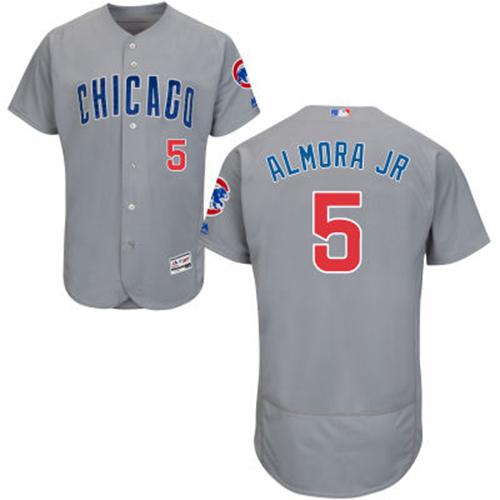 Cubs #5 Albert Almora Jr. Grey Flexbase Authentic Collection Road Stitched MLB Jersey Cubs #5 Albert Almora Jr. Grey Flexbase Authentic Collection Road Stitched MLB Jersey