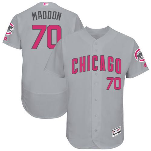 Cubs #70 Joe Maddon Grey Flexbase Authentic Collection Mother's Day Stitched MLB Jersey Cubs #70 Joe Maddon Grey Flexbase Authentic Collection Mother's Day Stitched MLB Jersey