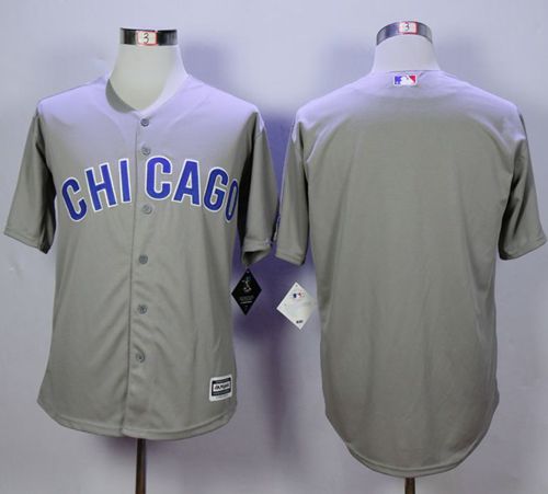 Cubs Blank Grey New Cool Base Road Stitched MLB Jersey Cubs Blank Grey New Cool Base Road Stitched MLB Jersey