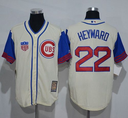 Cubs #22 Jason Heyward Cream/Blue 1942 Turn Back The Clock Stitched MLB Jersey Cubs #22 Jason Heyward Cream/Blue 1942 Turn Back The Clock Stitched MLB Jersey
