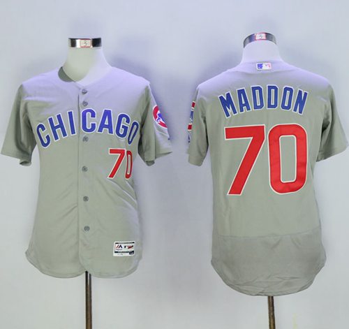 Cubs #70 Joe Maddon Grey Flexbase Authentic Collection Road Stitched MLB Jersey Cubs #70 Joe Maddon Grey Flexbase Authentic Collection Road Stitched MLB Jersey