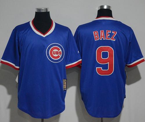 Cubs #9 Javier Baez Blue Cooperstown Stitched MLB Jersey Cubs #9 Javier Baez Blue Cooperstown Stitched MLB Jersey