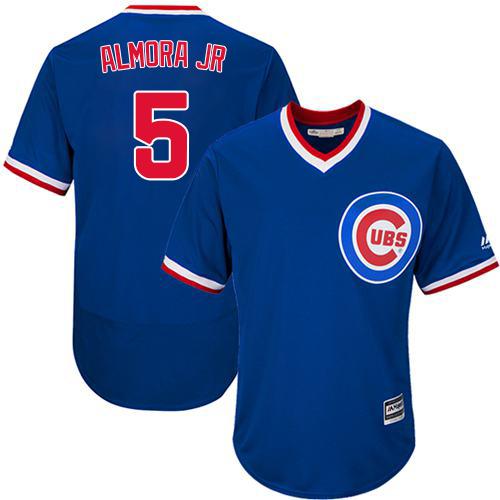 Cubs #5 Albert Almora Jr. Blue Flexbase Authentic Collection Cooperstown Stitched MLB Jersey Cubs #5 Albert Almora Jr. Blue Flexbase Authentic Collection Cooperstown Stitched MLB Jersey