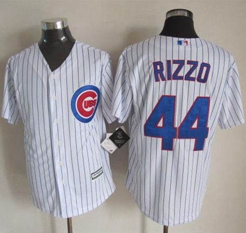 Cubs #44 Anthony Rizzo White Strip New Cool Base Stitched MLB Jersey Cubs #44 Anthony Rizzo White Strip New Cool Base Stitched MLB Jersey