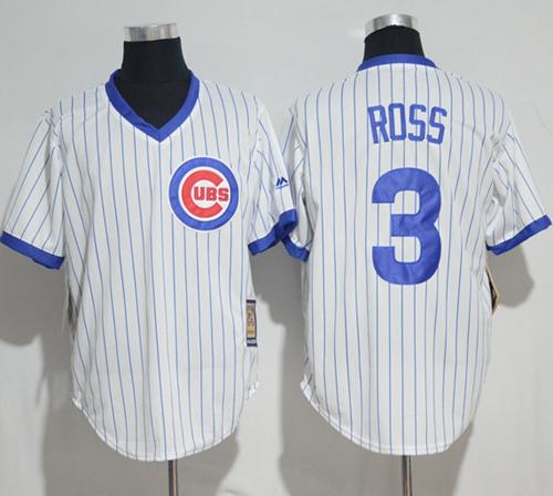 Cubs #3 David Ross White Strip Home Cooperstown Stitched MLB Jersey Cubs #3 David Ross White Strip Home Cooperstown Stitched MLB Jersey