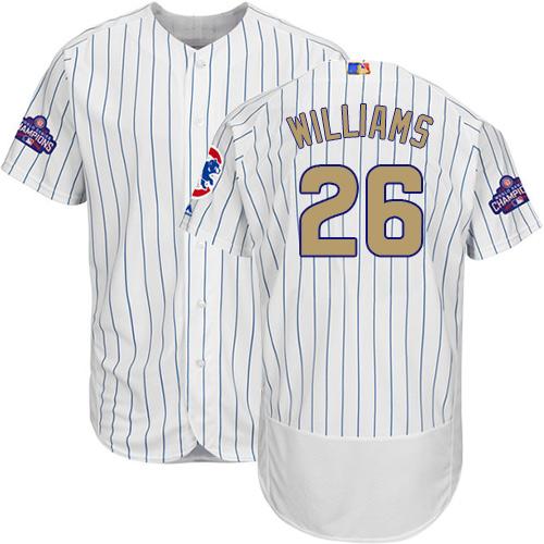 Cubs #26 Billy Williams White(Blue Strip) Flexbase Authentic 2017 Gold Program Stitched MLB Jersey Cubs #26 Billy Williams White(Blue Strip) Flexbase Authentic 2017 Gold Program Stitched MLB Jersey