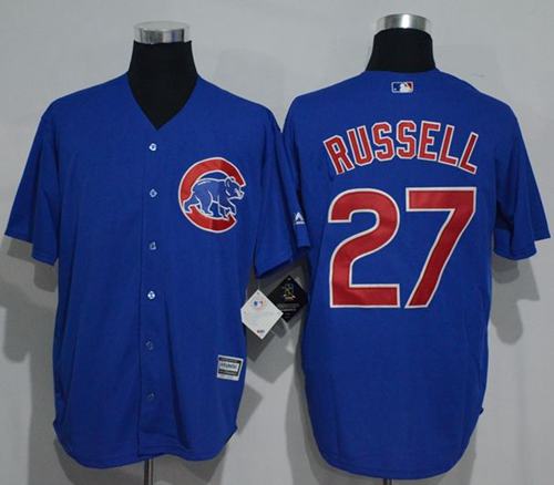 Cubs #27 Addison Russell Blue New Cool Base Stitched MLB Jersey Cubs #27 Addison Russell Blue New Cool Base Stitched MLB Jersey