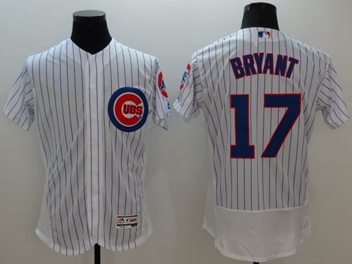 Cubs #17 Kris Bryant White Flexbase Authentic Collection Stitched MLB Jersey Cubs #17 Kris Bryant White Flexbase Authentic Collection Stitched MLB Jersey