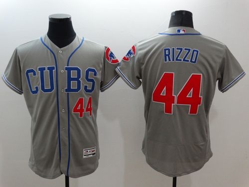Cubs #44 Anthony Rizzo Grey Flexbase Authentic Collection Alternate Road Stitched MLB Jersey Cubs #44 Anthony Rizzo Grey Flexbase Authentic Collection Alternate Road Stitched MLB Jersey