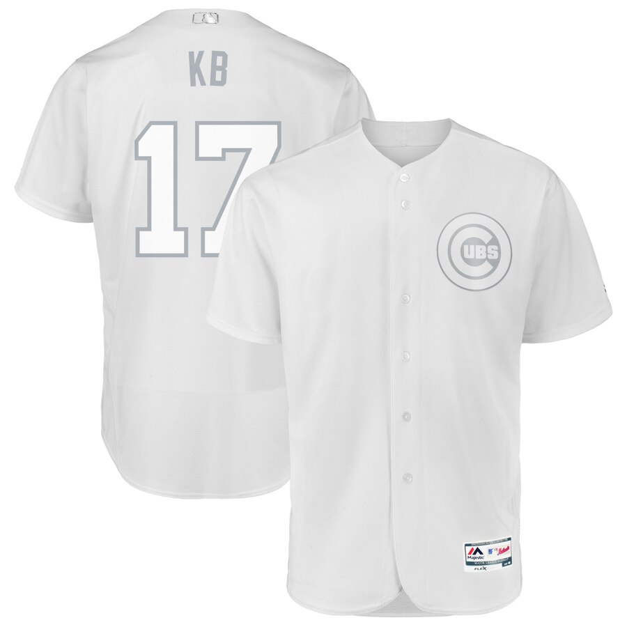 Chicago Cubs #17 Kris Bryant KB Majestic 2019 Players' Weekend Flex Base Authentic Player Jersey White Chicago Cubs #17 Kris Bryant KB Majestic 2019 Players' Weekend Flex Base Authentic Player Jersey White