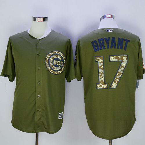 Cubs #17 Kris Bryant Green Camo New Cool Base Stitched MLB Jersey Cubs #17 Kris Bryant Green Camo New Cool Base Stitched MLB Jersey