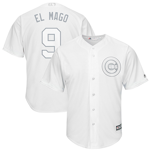 Cubs #9 Javier Baez White "El Mago" Players Weekend Cool Base Stitched MLB Jersey Cubs #9 Javier Baez White "El Mago" Players Weekend Cool Base Stitched MLB Jersey