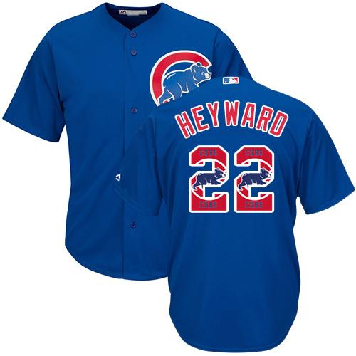 Cubs #22 Jason Heyward Blue Team Logo Fashion Stitched MLB Jersey Cubs #22 Jason Heyward Blue Team Logo Fashion Stitched MLB Jersey