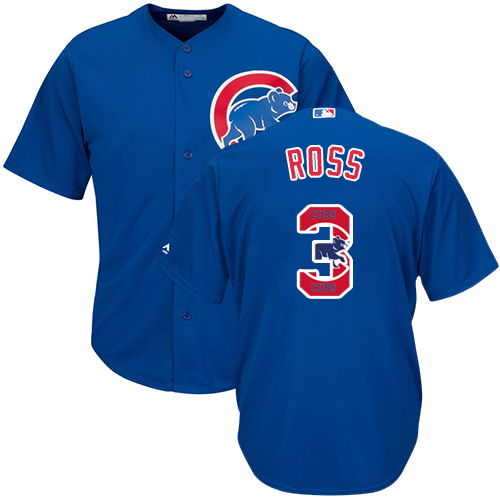 Cubs #3 David Ross Blue Team Logo Fashion Stitched MLB Jersey Cubs #3 David Ross Blue Team Logo Fashion Stitched MLB Jersey