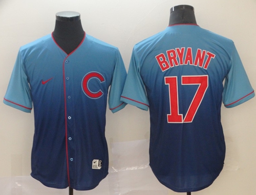 Nike Cubs #17 Kris Bryant Royal Fade Authentic Stitched MLB Jersey Nike Cubs #17 Kris Bryant Royal Fade Authentic Stitched MLB Jersey