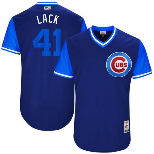 Cubs #41 John Lackey Royal "Lack" Players Weekend Authentic Stitched MLB Jersey Cubs #41 John Lackey Royal "Lack" Players Weekend Authentic Stitched MLB Jersey