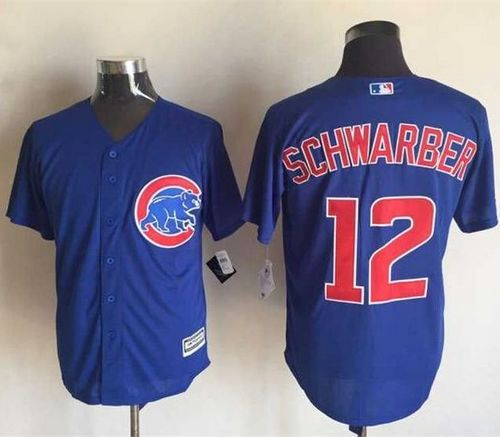 Cubs #12 Kyle Schwarber Blue New Cool Base Stitched MLB Jersey Cubs #12 Kyle Schwarber Blue New Cool Base Stitched MLB Jersey