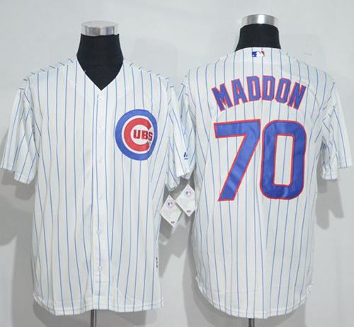 Cubs #70 Joe Maddon White(Blue Strip) New Cool Base Stitched MLB Jersey Cubs #70 Joe Maddon White(Blue Strip) New Cool Base Stitched MLB Jersey