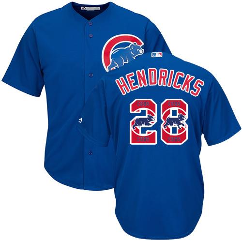 Cubs #28 Kyle Hendricks Blue Team Logo Fashion Stitched MLB Jersey Cubs #28 Kyle Hendricks Blue Team Logo Fashion Stitched MLB Jersey