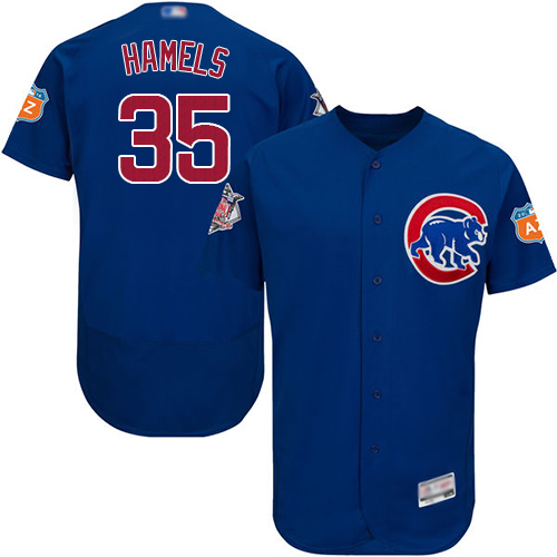 Cubs #35 Cole Hamels Blue Flexbase Authentic Collection Stitched MLB Jersey Cubs #35 Cole Hamels Blue Flexbase Authentic Collection Stitched MLB Jersey