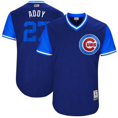 Cubs #27 Addison Russell Royal "Addy" Players Weekend Authentic Stitched MLB Jersey Cubs #27 Addison Russell Royal "Addy" Players Weekend Authentic Stitched MLB Jersey
