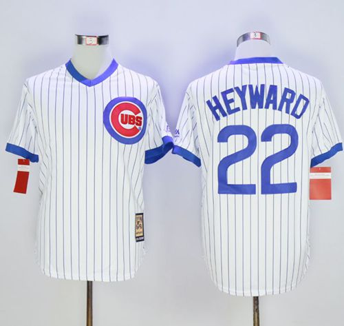 Cubs #22 Jason Heyward White Strip Home Cooperstown Stitched MLB Jersey Cubs #22 Jason Heyward White Strip Home Cooperstown Stitched MLB Jersey