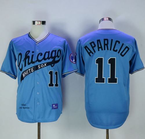 Mitchell And Ness 1968 White Sox #11 Luis Aparicio Blue Throwback Stitched MLB Jersey Mitchell And Ness 1968 White Sox #11 Luis Aparicio Blue Throwback Stitched MLB Jersey