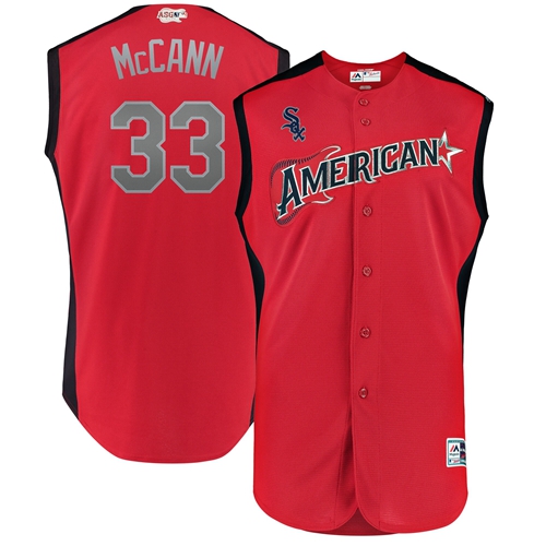 White Sox #33 James McCann Red 2019 All-Star American League Stitched MLB Jersey White Sox #33 James McCann Red 2019 All-Star American League Stitched MLB Jersey