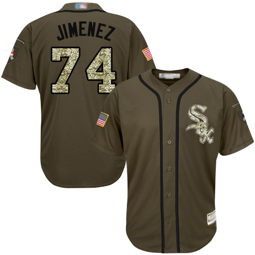 White Sox #74 Eloy Jimenez Green Salute to Service Stitched MLB Jerseys White Sox #74 Eloy Jimenez Green Salute to Service Stitched MLB Jerseys
