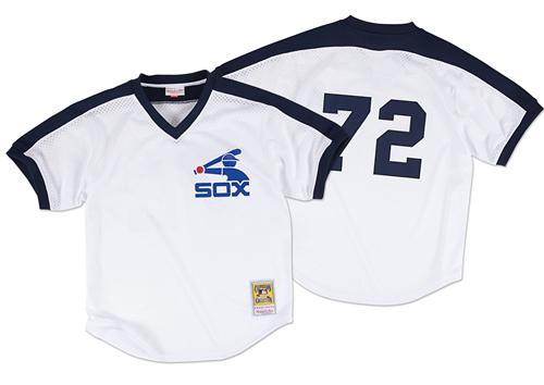 Mitchell And Ness 1981 White Sox #72 Carlton Fisk White Throwback Stitched MLB Jersey Mitchell And Ness 1981 White Sox #72 Carlton Fisk White Throwback Stitched MLB Jersey