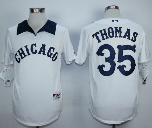 White Sox #35 Frank Thomas White 1976 Turn Back The Clock Stitched MLB Jersey White Sox #35 Frank Thomas White 1976 Turn Back The Clock Stitched MLB Jersey