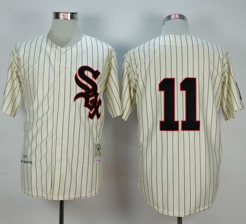 Mitchell And Ness 1959 White Sox #11 Luis Aparicio Cream Stitched MLB Jersey Mitchell And Ness 1959 White Sox #11 Luis Aparicio Cream Stitched MLB Jersey