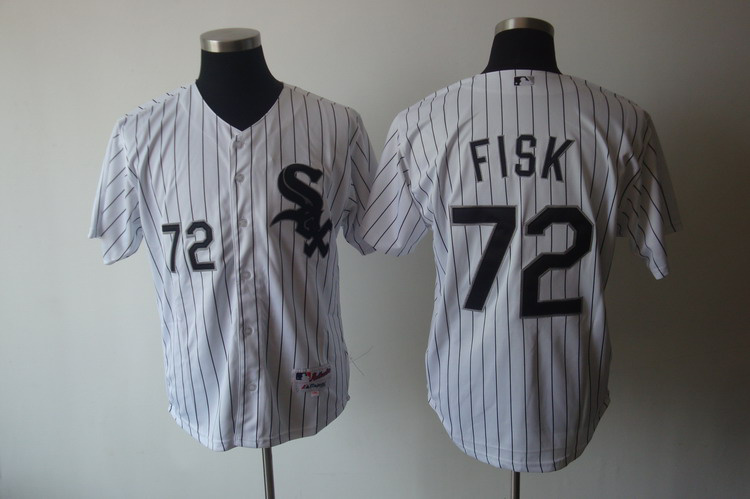 White Sox #72 Carlton Fisk Stitched White MLB Jersey White Sox #72 Carlton Fisk Stitched White MLB Jersey