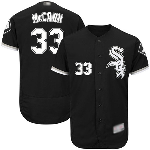 White Sox #33 James McCann Black Flexbase Authentic Collection Stitched MLB Jersey White Sox #33 James McCann Black Flexbase Authentic Collection Stitched MLB Jersey