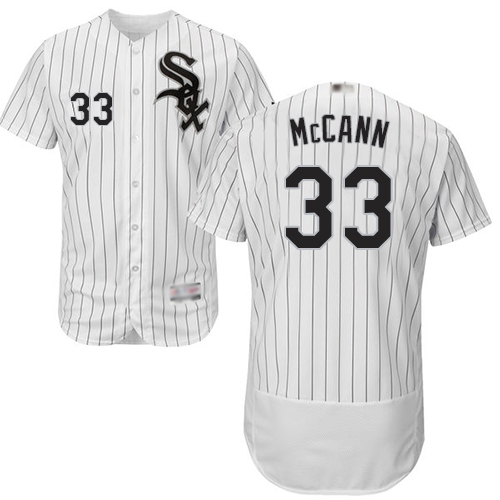White Sox #33 James McCann White(Black Strip) Flexbase Authentic Collection Stitched MLB Jersey White Sox #33 James McCann White(Black Strip) Flexbase Authentic Collection Stitched MLB Jersey