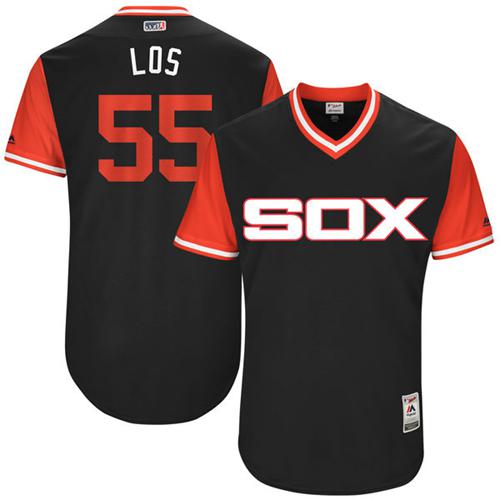 White Sox #55 Carlos Rodon Black "Los" Players Weekend Authentic Stitched MLB Jersey White Sox #55 Carlos Rodon Black "Los" Players Weekend Authentic Stitched MLB Jersey