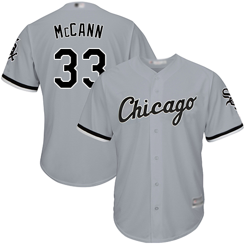White Sox #33 James McCann Grey New Cool Base Stitched MLB Jersey White Sox #33 James McCann Grey New Cool Base Stitched MLB Jersey