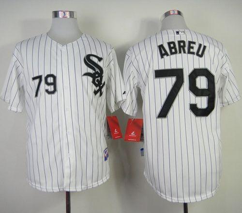 White Sox #79 Jose Abreu White With Black Strip Stitched MLB Jersey White Sox #79 Jose Abreu White With Black Strip Stitched MLB Jersey
