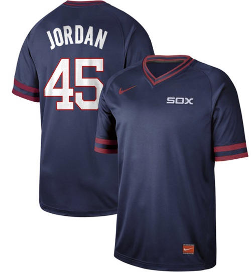 Nike White Sox #45 Michael Jordan Navy Authentic Cooperstown Collection Stitched MLB Jerseys Nike White Sox #45 Michael Jordan Navy Authentic Cooperstown Collection Stitched MLB Jerseys