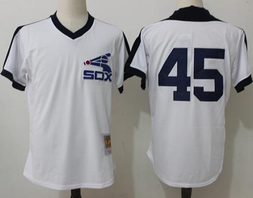 Mitchell And Ness 1981 White Sox #45 Michael Jordan White Throwback Stitched MLB Jersey Mitchell And Ness 1981 White Sox #45 Michael Jordan White Throwback Stitched MLB Jersey
