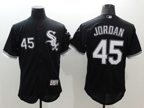 White Sox #45 Michael Jordan Black Flexbase Authentic Collection Stitched MLB Jersey White Sox #45 Michael Jordan Black Flexbase Authentic Collection Stitched MLB Jersey