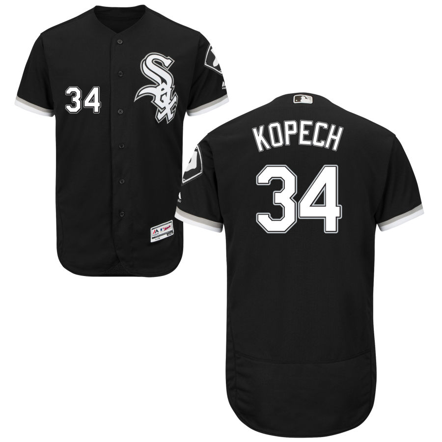 White Sox #34 Michael Kopech Black Flexbase Authentic Collection Stitched MLB Jersey White Sox #34 Michael Kopech Black Flexbase Authentic Collection Stitched MLB Jersey