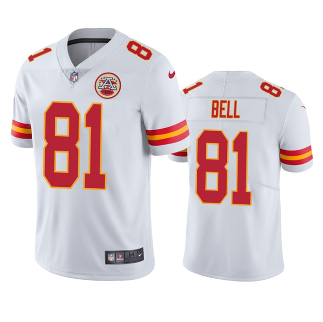 Men’s Kansas City Chiefs #81 Blake Bell White Vapor Untouchable Limited Stitched Jersey Men’s Kansas City Chiefs #81 Blake Bell White Vapor Untouchable Limited Stitched Jersey