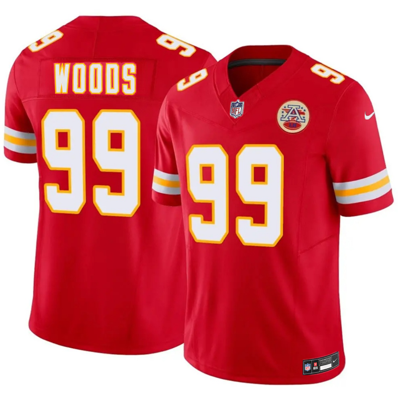 Men’s Kansas City Chiefs #99 Peter Woods Red 2026 Draft F.U.S.E. Vapor Untouchable Limited Stitched Football Jersey
