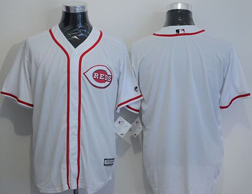 Reds Blank White New Cool Base Stitched MLB Jersey Reds Blank White New Cool Base Stitched MLB Jersey